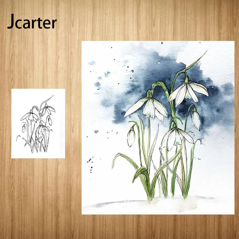 Увядшие цветы прозрачные резиновые штампы для ремесла скрапбукинга DIY