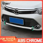 Для Toyota Camry 2015 2016, не подходит для американской модели автомобиля, ABS хромированный нижний передний бампер, защитная накладка, автомобильные аксессуары