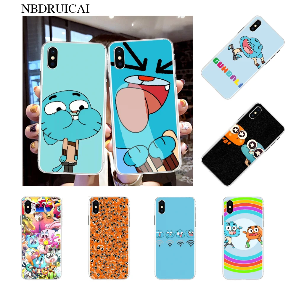 NBDRUICAI the Amazing World Gumball чехол для телефона iPhone 11 pro XS MAX 8 7 6 6S Plus X 5S SE XR | Мобильные