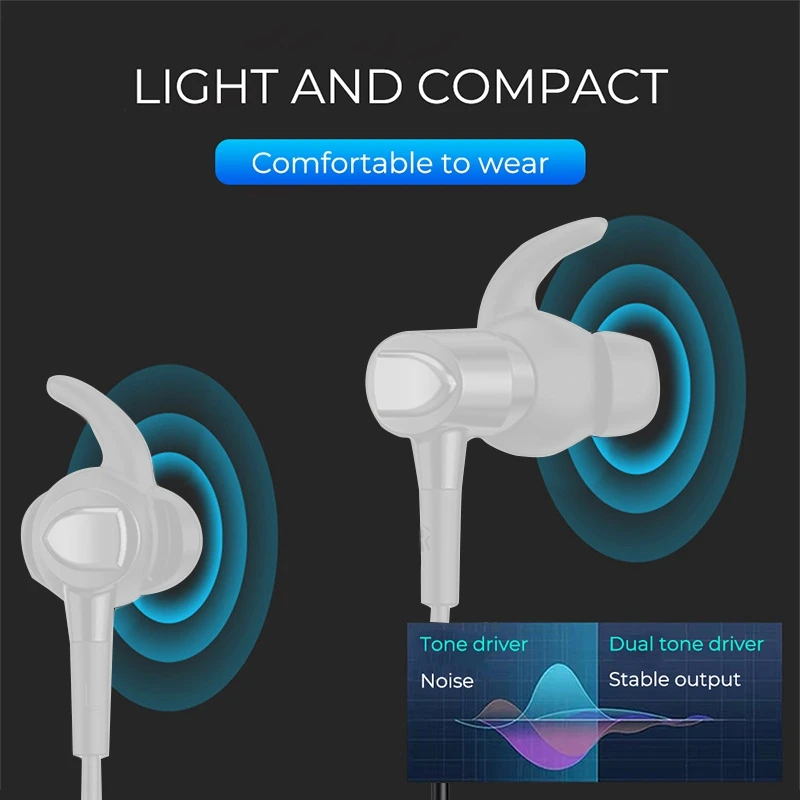 

Lenovo QF300 3.5mm Wired Earphones with Mic Wired Control Noise Reduction Bass In-Ear Earbuds for Phone Laptops