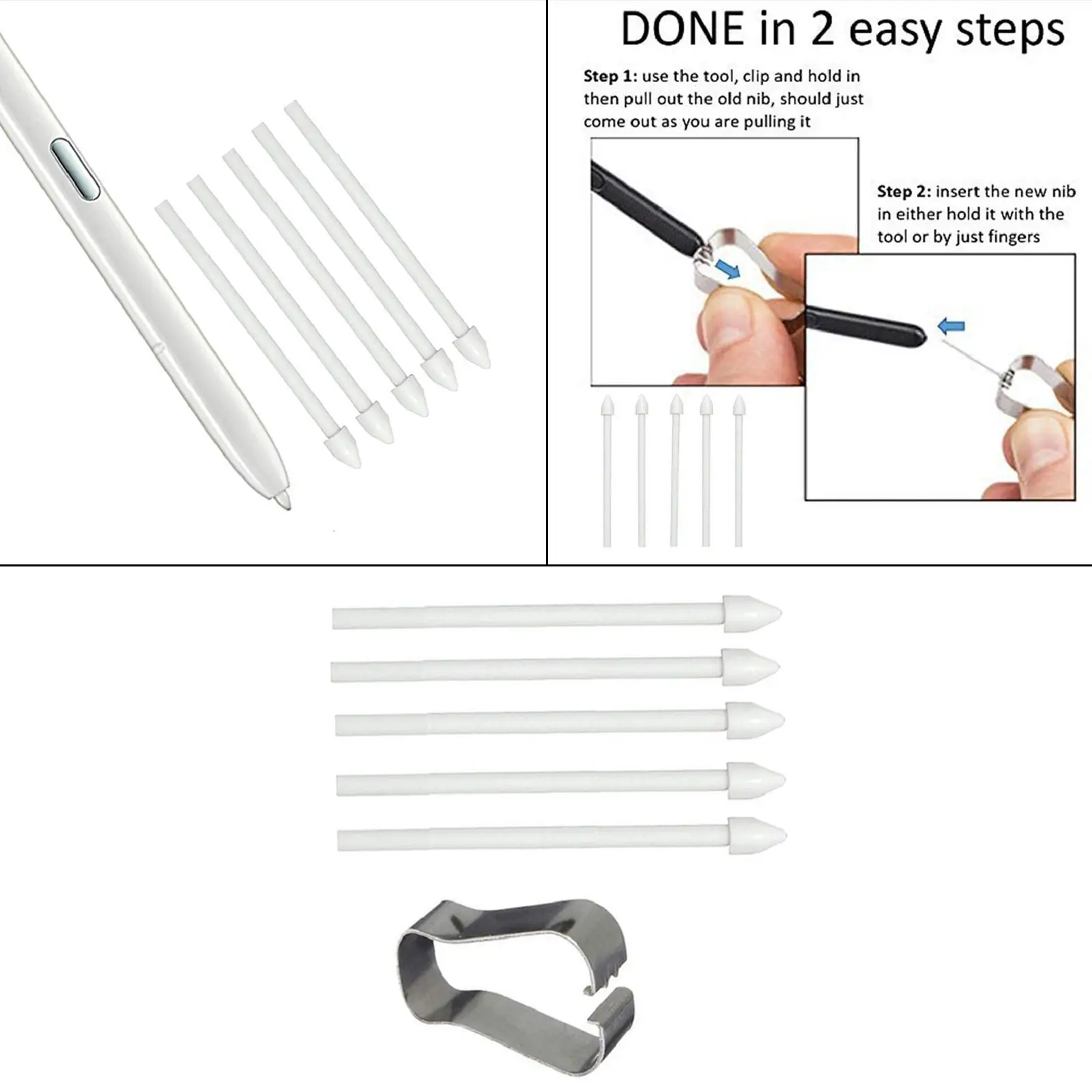 

5 шт. наконечники для сенсорного стилуса для Tab S7 S7 + Tab S6 Lite Note 10 20