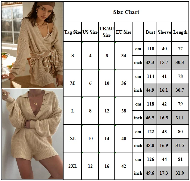 

Knitted Fall 2020 Women V-neck shorts Playsuits Casual Long Sleeve Loose Romper Solid Sexy Jumpsuit Women