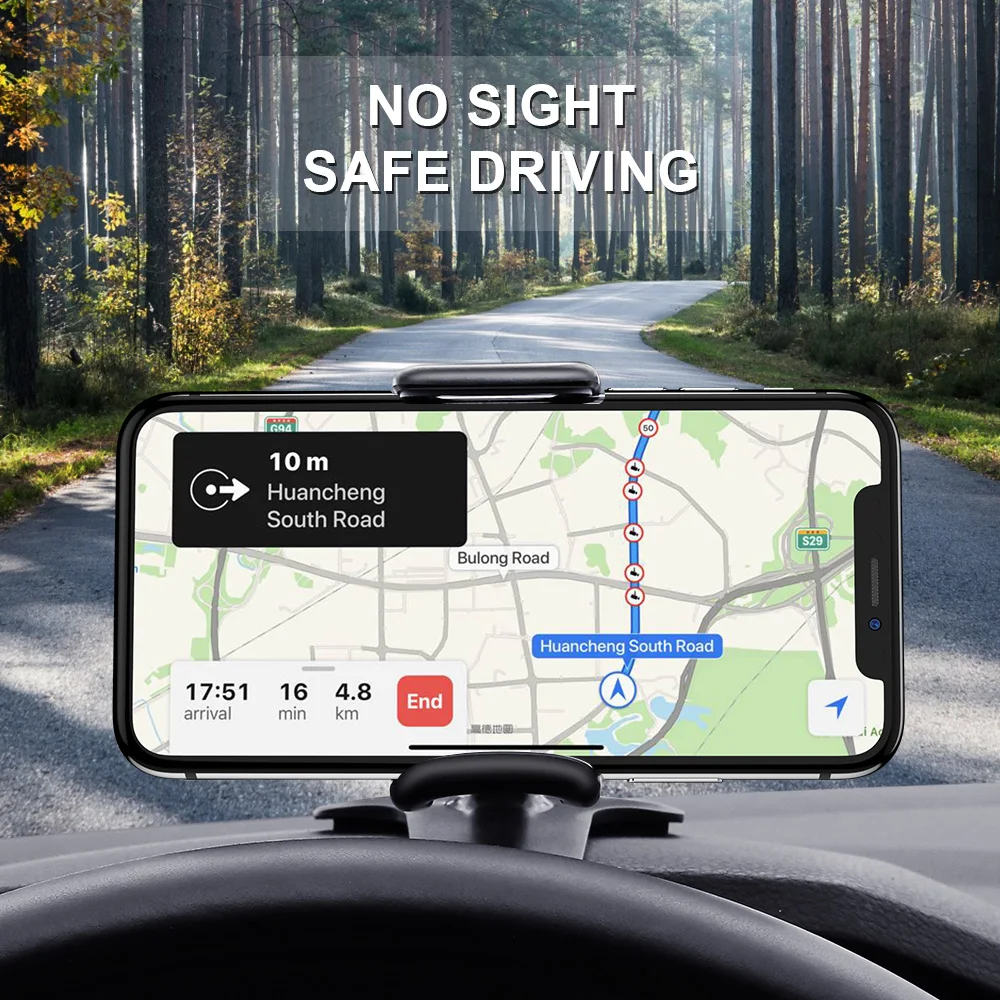 Автомобильный держатель для телефона KISSCASE вращающийся на 360 градусов приборной