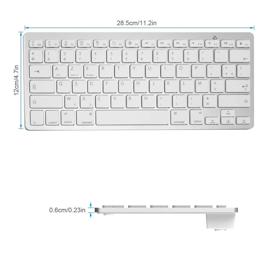 

Notebook Desktop Wireless French Keyboard Suitable For Business Office Compact And Portable French Keyboard