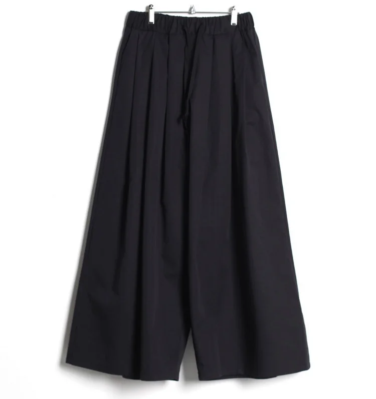 

Drop feeling wide leg straight pants men's loose summer thin style Korean Trend corset Capris versatile student casual pants