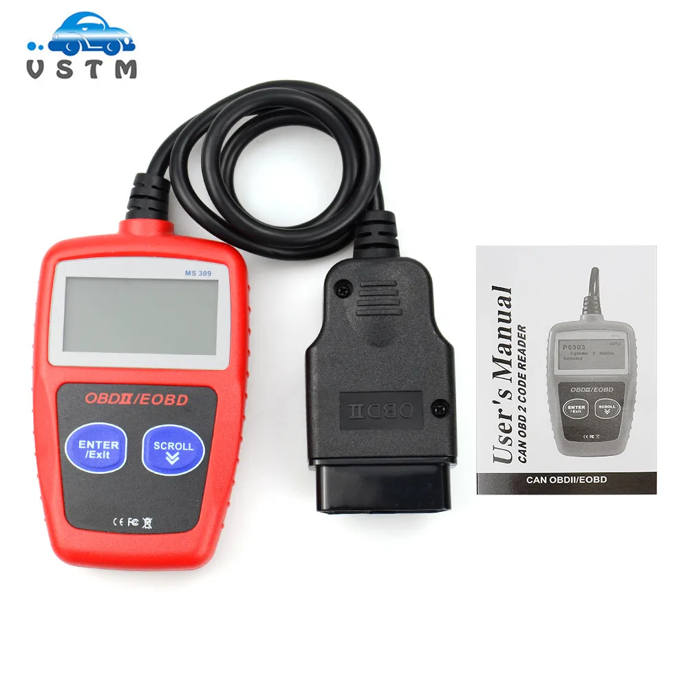 MS309 OBD2 сканер многоязычный Автомобильный двигателя диагностический инструмент