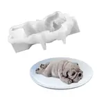 Из мультфильма Холодное сердце, 1 шт., 3D собака формы силиконовые формы торт собака Шарпей формы мороженое десерт выпечки аксессуары кухонный инструмент