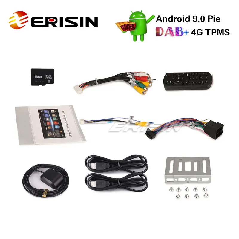 Erisin ES2641U 7 "Авторадио Android 9 0 DAB + SWC Bluetooth WiFi DVB T2 OBD RDS Navi 4G|Автомагнитолы| |