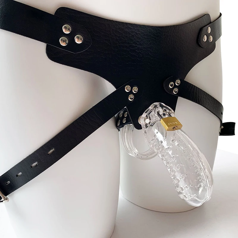 Мужское длинное пластиковое кольцо на пенис клетка целомудрия для пениса