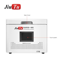 jiutu all in one vacuum lamination machine with debubble for flat edge screen front glass lcd refurbish under 13 inch