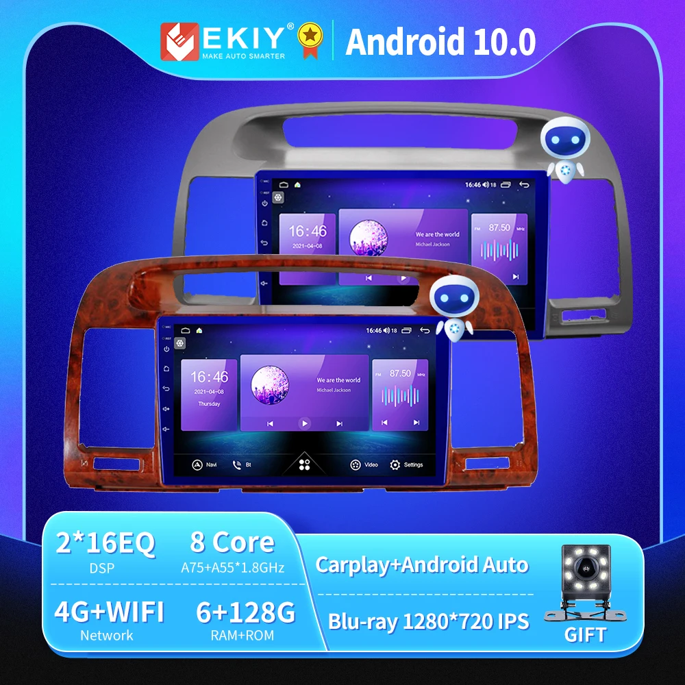 

EKIY 6 + 128G DSP Авторадио Android 10 для Toyota Rush/ DAIHATSU TERIOS автомобильное радио GPS Мультимедиа Blu-Ray IPS обновление QLED no 2din