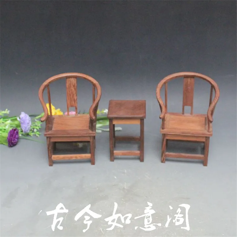 Китайский резное палисандровое дерево модель мебели миниатюрный деревянная