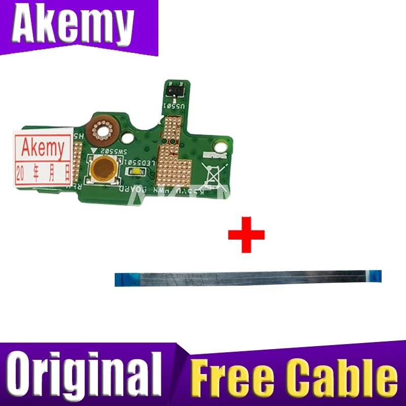 Для ASUS K55 K55VD K55VJ K55VM кнопка включения плата с кабелем 69N0M7C10F02 100% проверенная