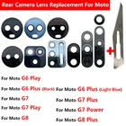 2 шт., 100% оригинальное стекло для камеры Moto G5 G5S G6 G7 G8 Plus Play Power G8 Power Lite задняя камера, стеклянный объектив на клейкой основе