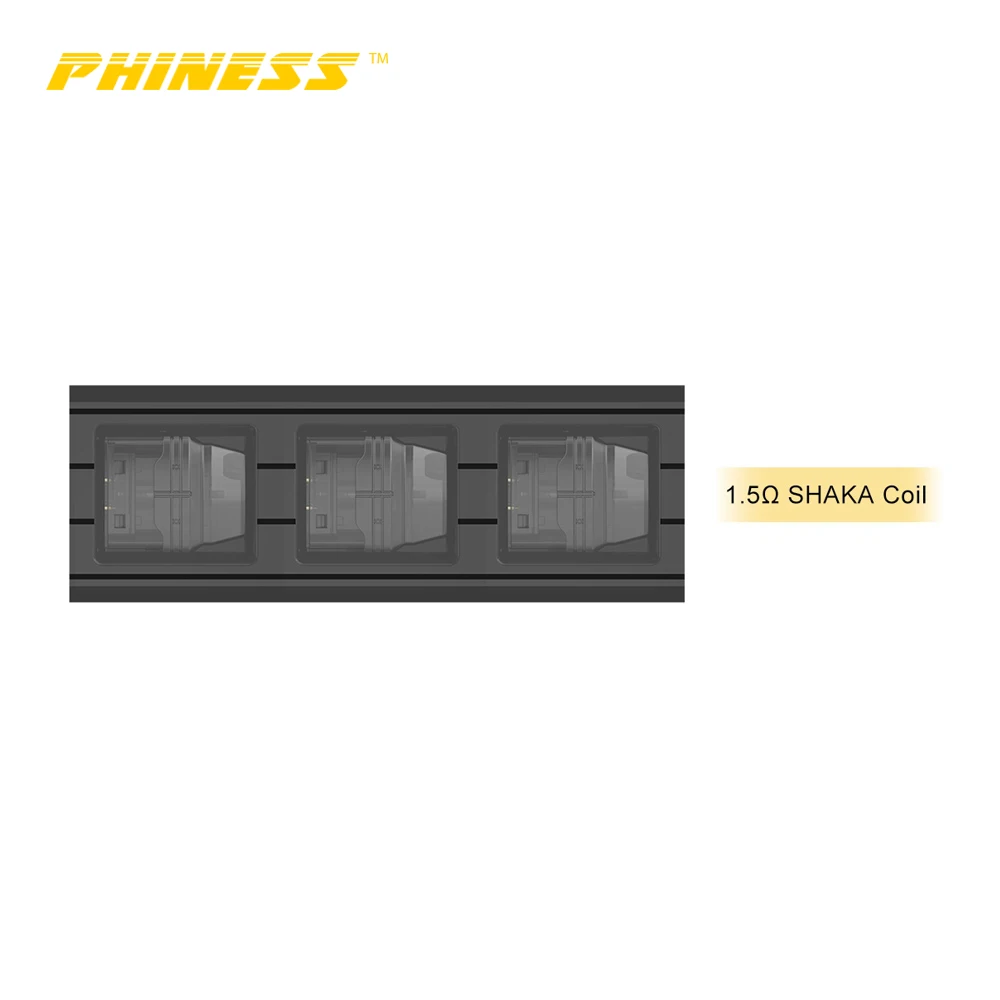 Оригинальный комплект Phiness Shaka Pod с аккумулятором Bulit-in 380 мАч 1 5 мл электронная
