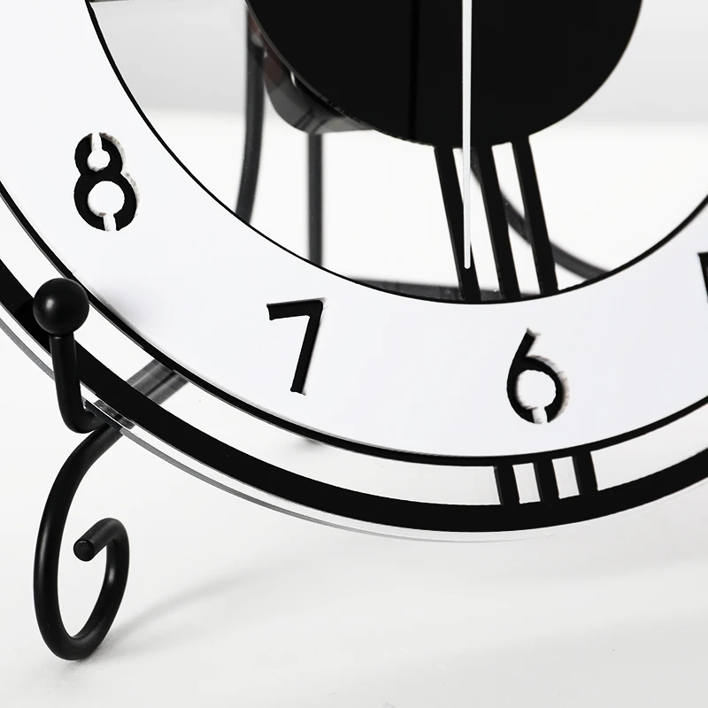

2020 Quality Table Clock Modern Design Desk Watch Acrylic 3D Clock Home Decor Silent for Living house Study Room Free Shipment
