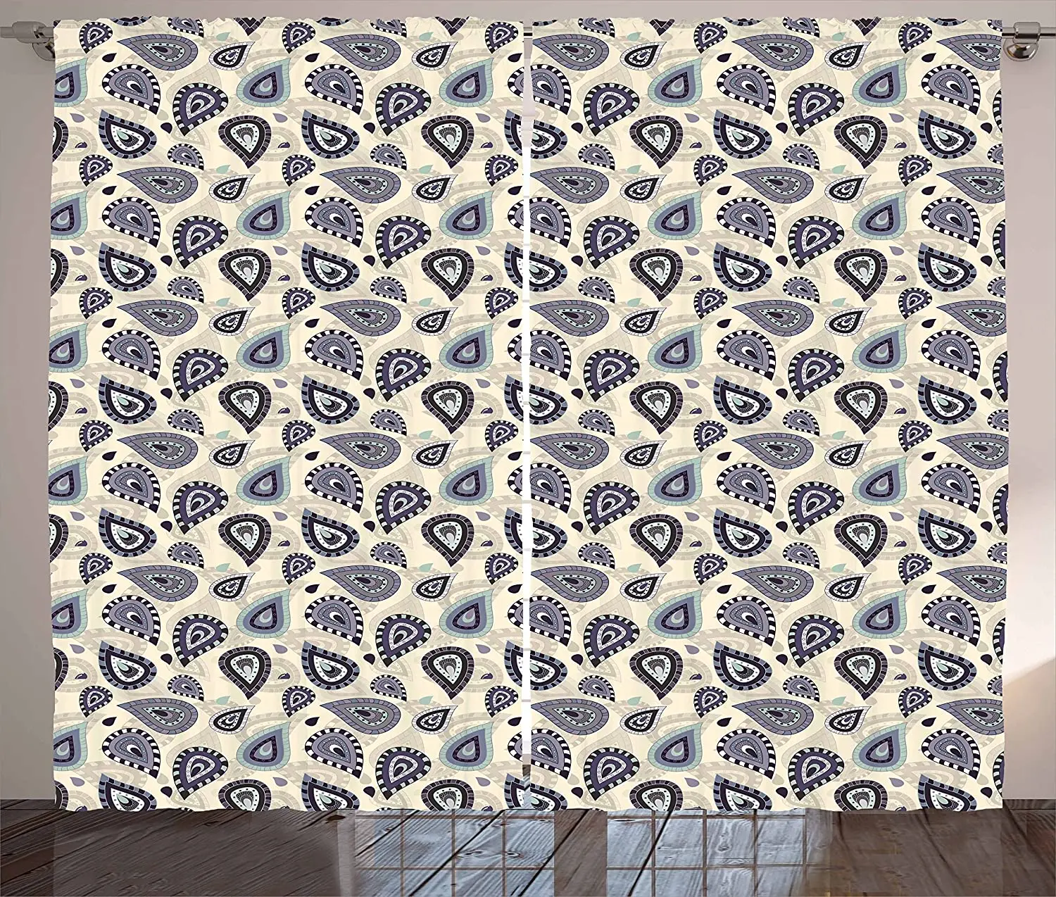 

Ethnic Blackout Curtains for Living Room Bedroom Kitchen Window Treatments Curtain Home Decoration Drapes