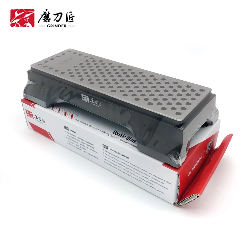 

TAIDEA Diamond Grindstone 360/600Grit Double-side Sharpening stone Professional Knife Sharpening System Non-slip base Wetstone