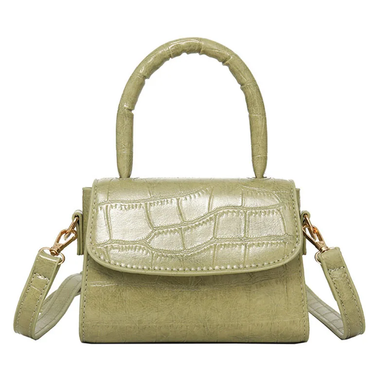 

Fashion Wild Handbags Stone Pattern PU Leather Crossbody Bags For Women 2020 New Simple Solid Color Female Shoulder Bags Tote