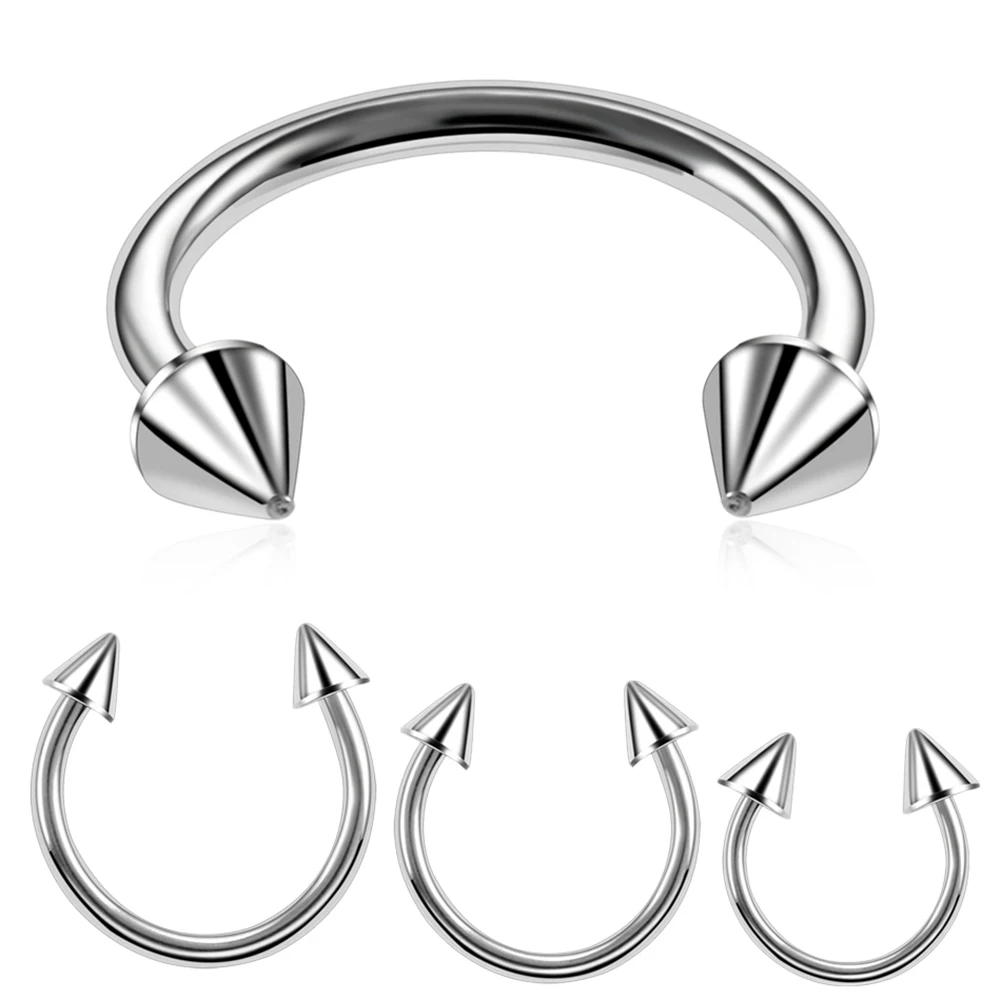 Разноцветные кольца для пирсинга штанги подковы уха хряща Козелка лабретки носа