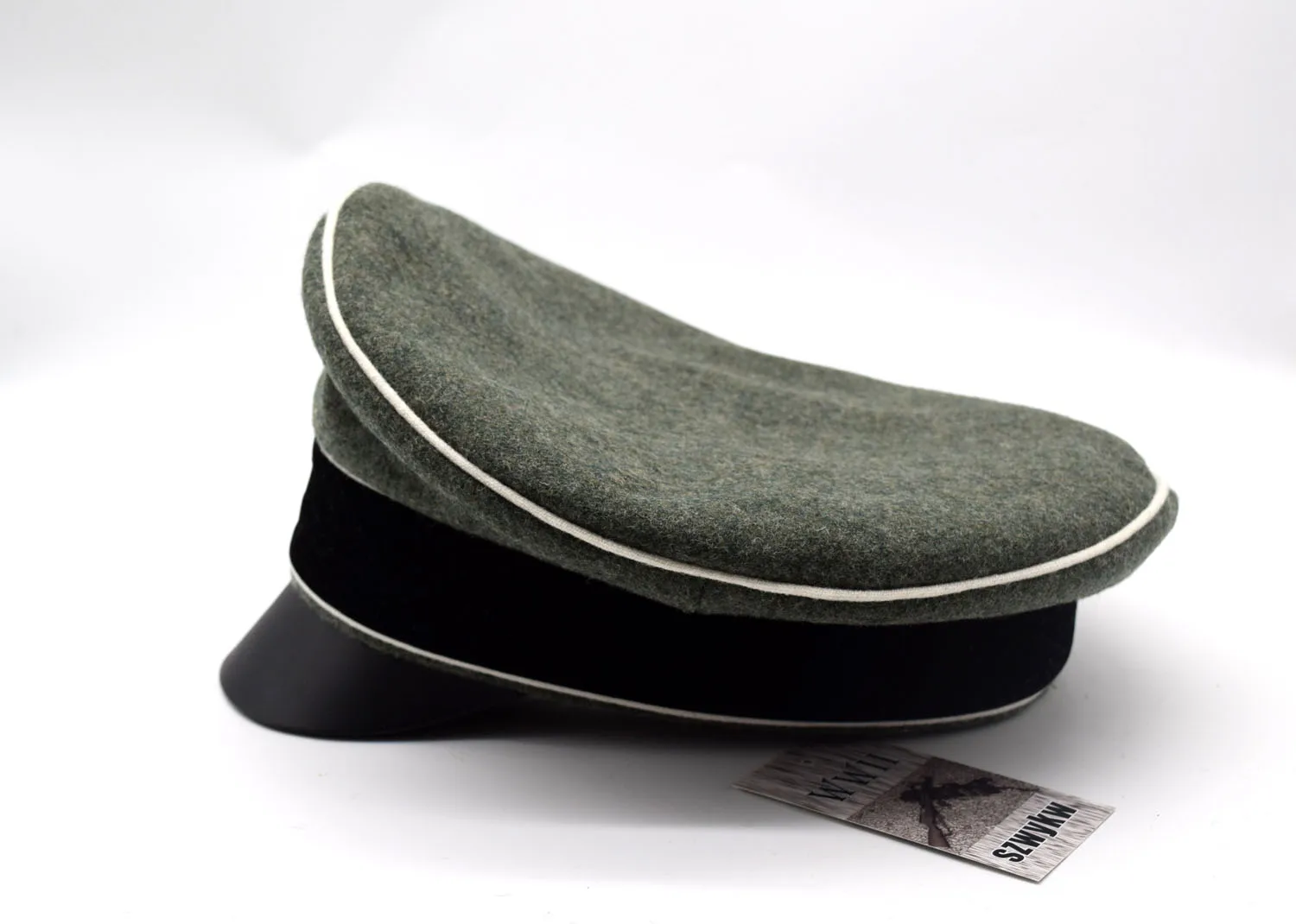 Кепка с козырьком Replica WW2 German Army Field Marshals Generals Officers Crusher Visor Cap с кольцом из кожи для пота, размер M 57 см.