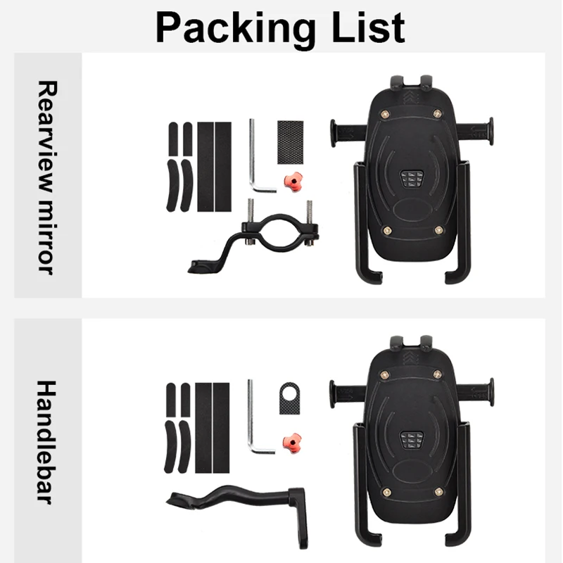 smoyng aluminum alloy quick lock motorcycle bike phone holder support mobile bicycle mirror handlebar mount for iphone xiaomi free global shipping