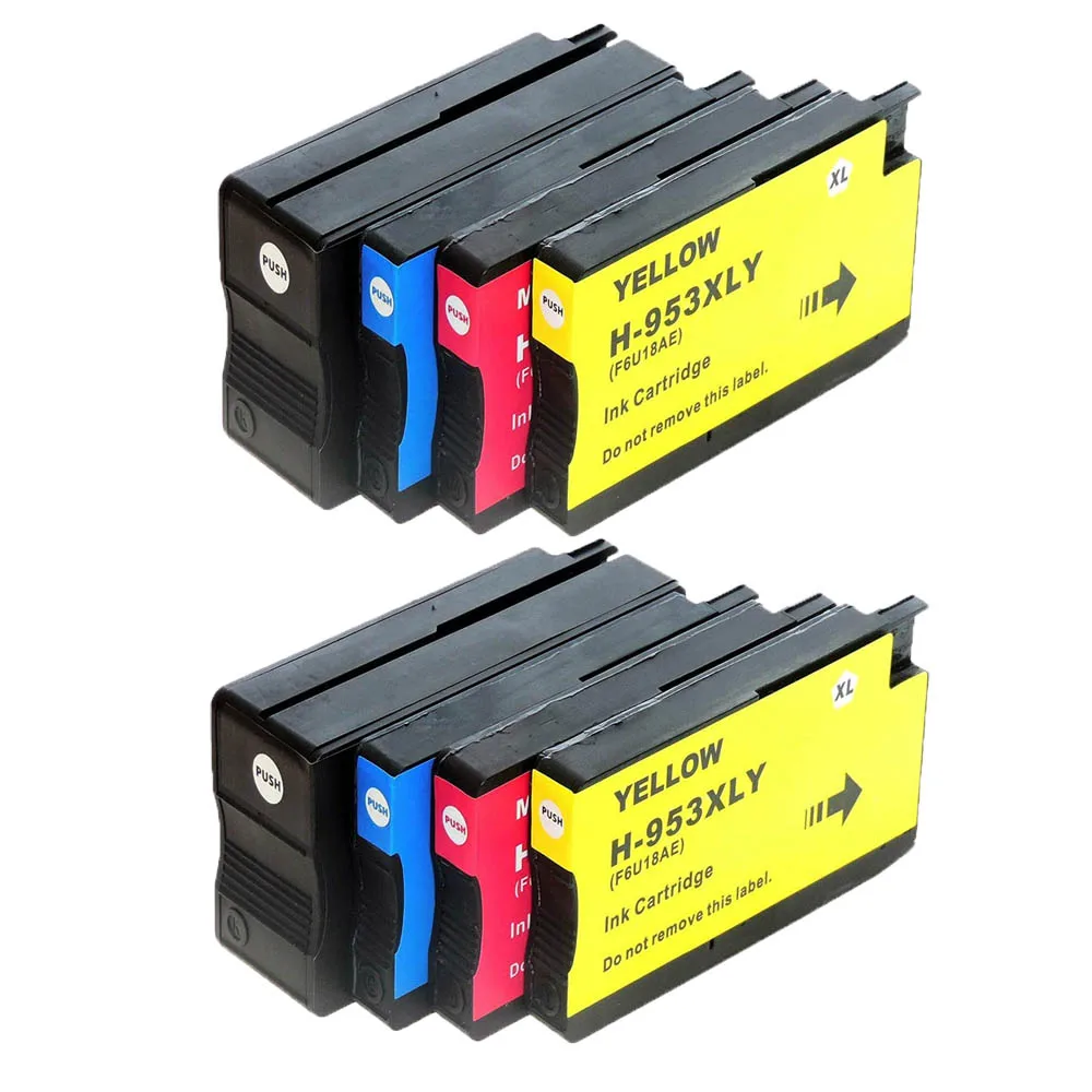 8pk совместимый с чернильными картриджами HP 953XL для принтера OfficeJet Pro 7740 8210 8710 8720 8725