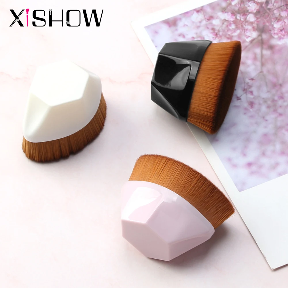 

XISHOW 1PC Make Up Brush Rhombic Short Handle Magic Foundation Makeup Brush High Quality Liquid BB Cream Blush Powder Brush