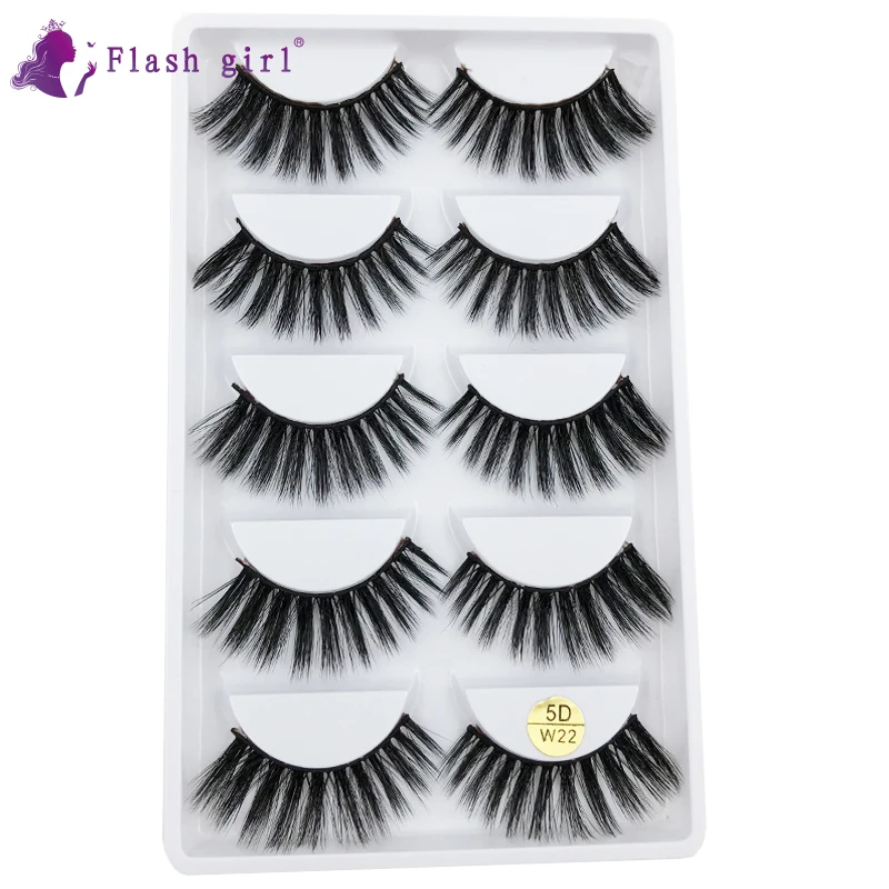 

Популярные 5D норковые ресницы Flash Girl 5D-W22 Wispy натуральный объем Искусственные ресницы макияж ручной работы мягкие ресницы для красоты