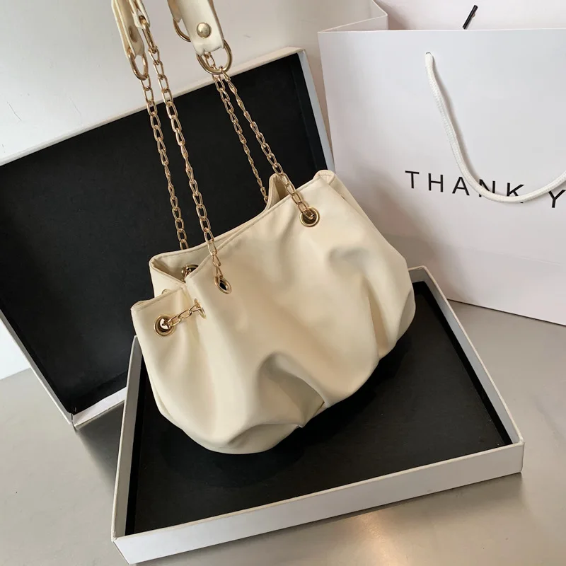 

Women Cloud bag Soft Leather Madame Bag Single Shoulder Slant Dumpling Bag Handbag Day Clutches bags Messenger Bag