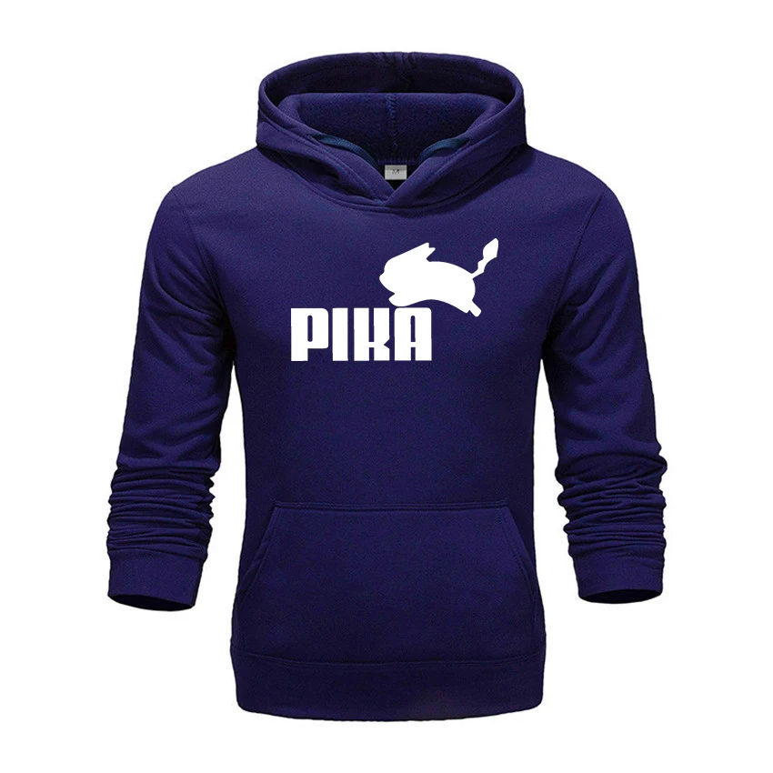 2020 забавные толстовки для мужчин и женщин с принтом логотипа Pika Толстовка дикого