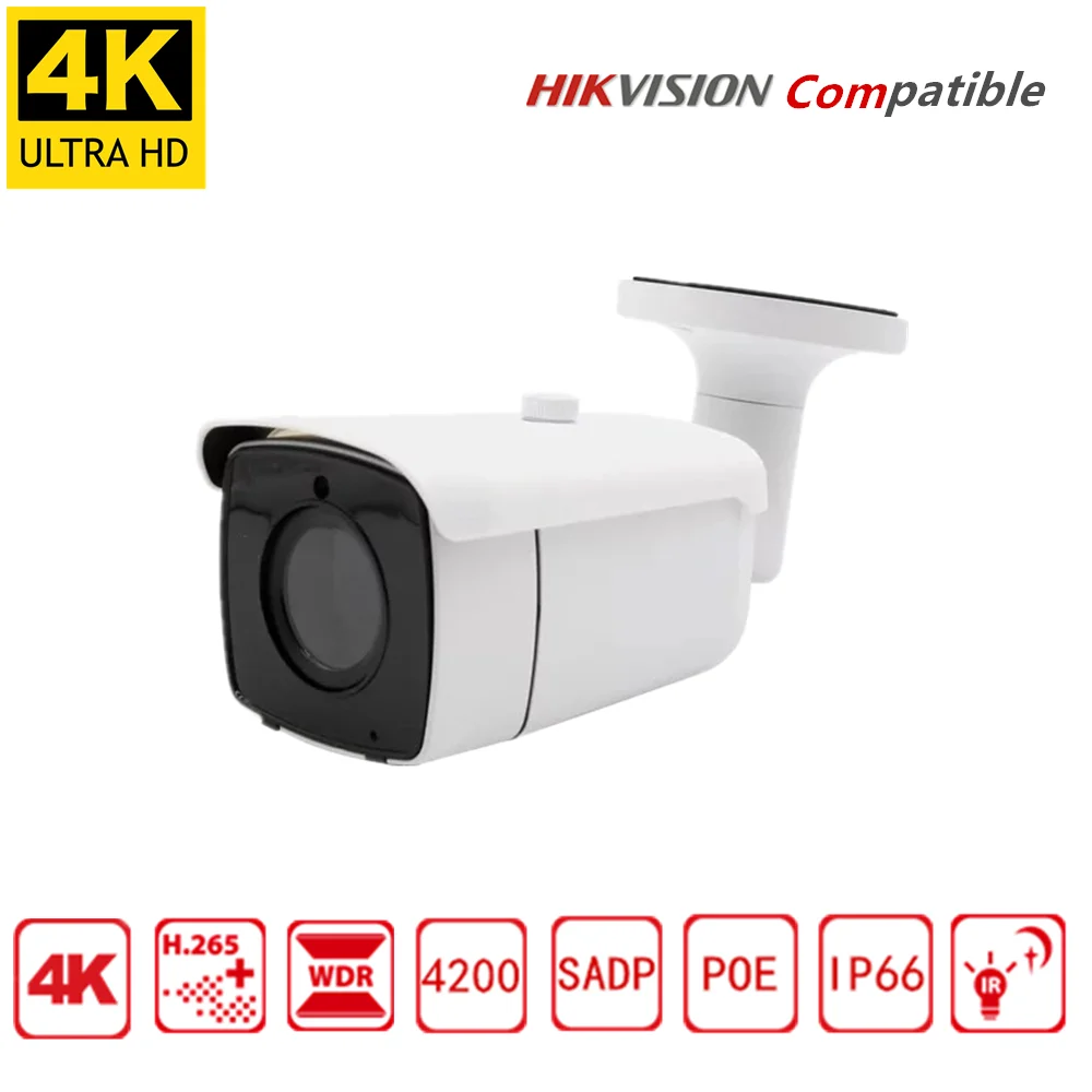 4K Bullet IP камера антивандальная H.265 48 в POE 8MP и 5MP P2P обнаружения движения металла ONVIF