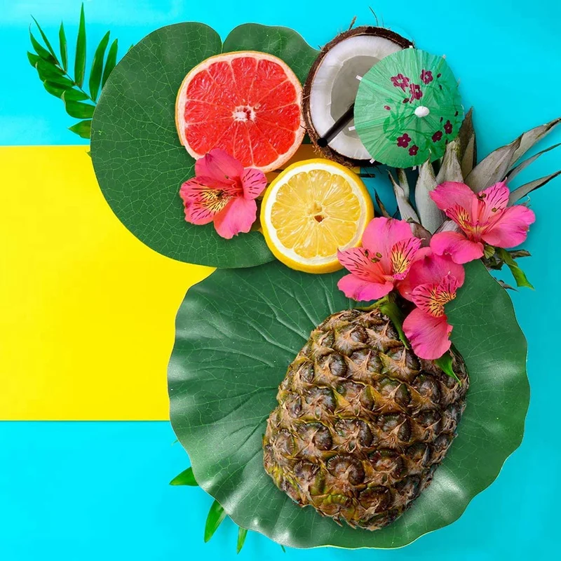 10 шт. 5 видов искусственных плавающих поролоновых листьев лотоса лилии подушечки