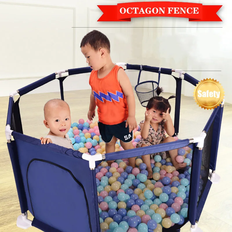 New Arrivals Baby Playpen Fencing for Children Portable Safety Fence Barriers for Ball Pool for Child Indoor Basketball Hoop