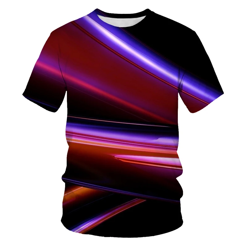 

Printed T-shirt 2021 Summer New Men's Short Sleeve 3D Printing Beautiful Graphic Interesting Top Fashion Casual O-neck Clothing