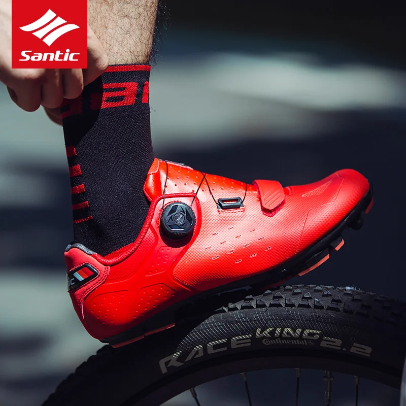 

NEW MTB Cycling Shoes Men Pro Wear-Resisting Breathable Ultralight Carbon Fiber Athletic Self-locking Bicycle MTB Bike Shoes
