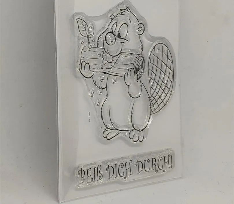 

German squirrel Clear Stamp for Scrapbooking Transparent Silicone Rubber DIY Photo Album Decor 0553