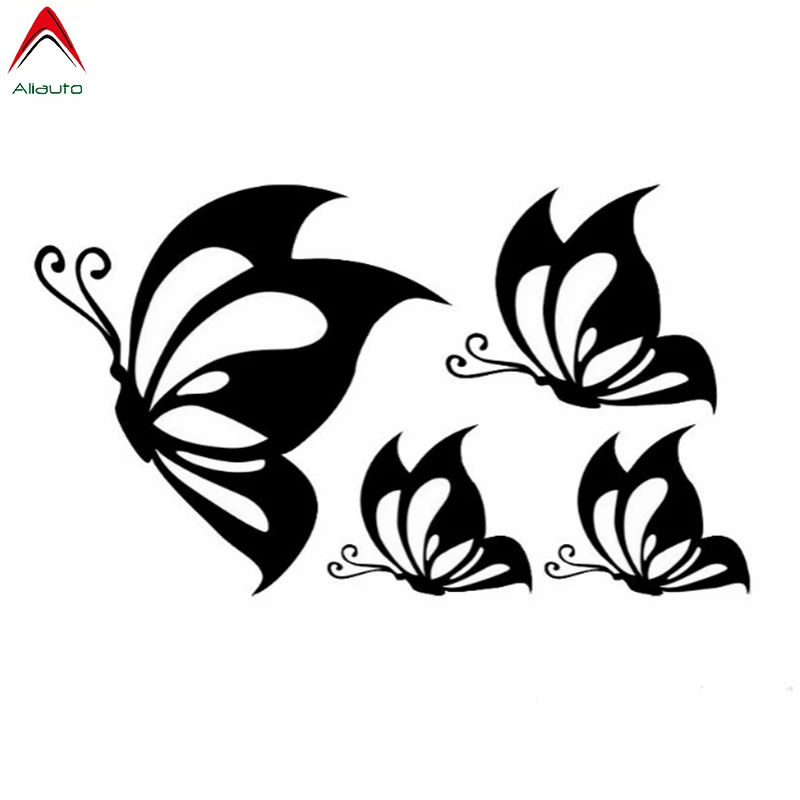 Наклейка на автомобиль 17 х10 см из ПВХ с бабочкой | Автомобили и мотоциклы