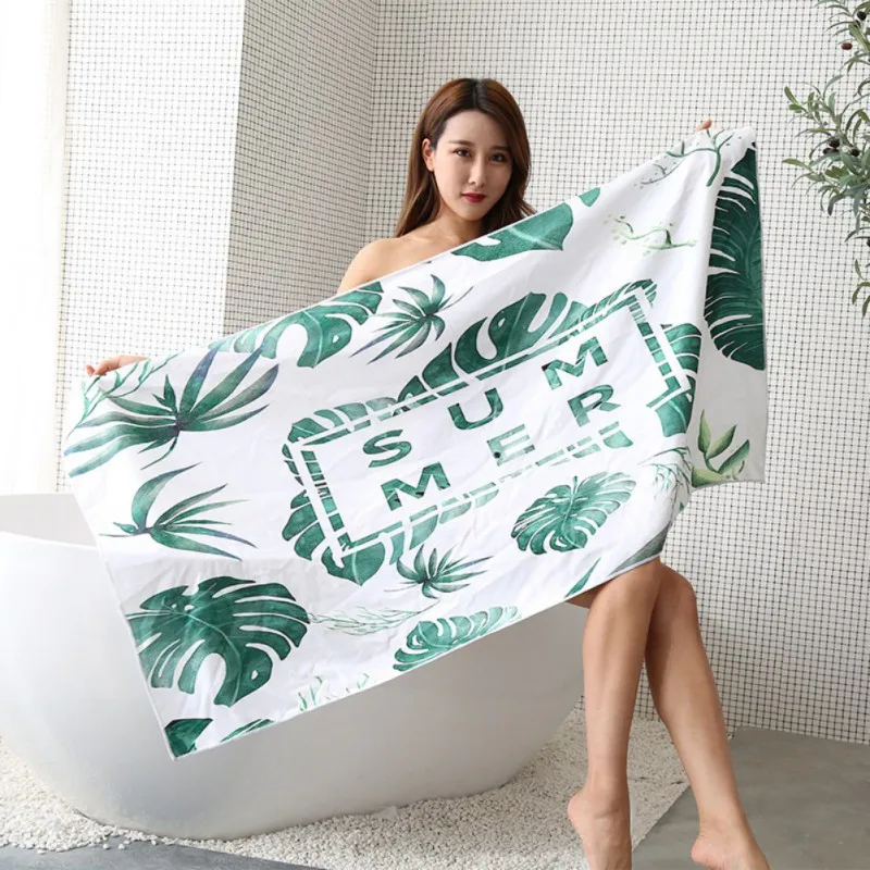 

Fashion Quick-Drying Beach Towels Soft Super Absorbent Towel Suitable For Swimming Sunbathing Travel