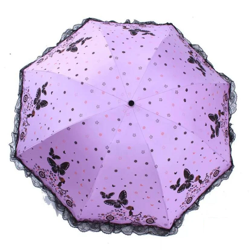 Новое поступление зонт с узором для красивой девушки дождь женские модные