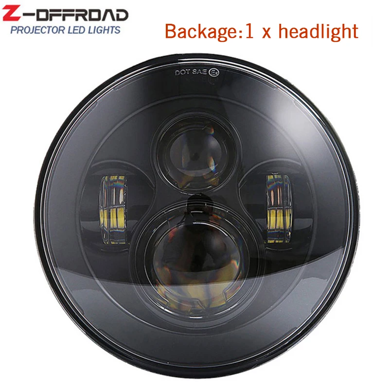 B-1xheadlight 2xFor Lada 4x4 urban Нива УАЗ suzuki samurai 7 дюймовый светодиодный фар с Halo кольцевая фара Замена для мотоцикла - Цвет: B-1xheadlight