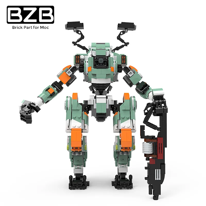 BZB MOC Titanfalls 2 Mecha BT-7274 Vanguard-class Titan Robot строительные блоки модель DIY Кирпичи наборы