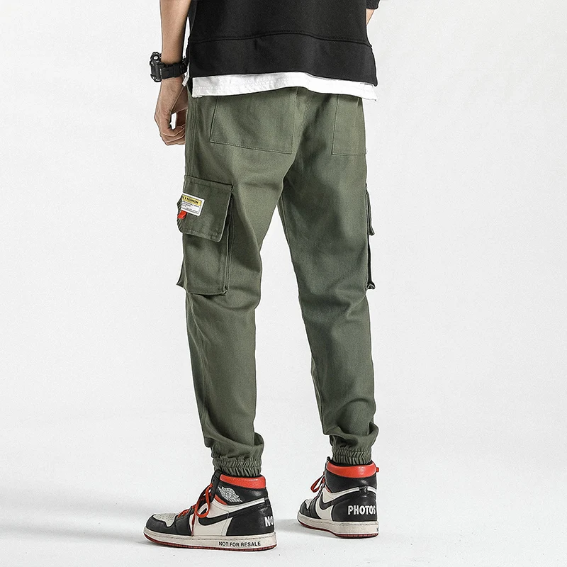 SingleRoad уличная карго Брюки мужские 2019 хип хоп Джоггеры боковые шаровары с