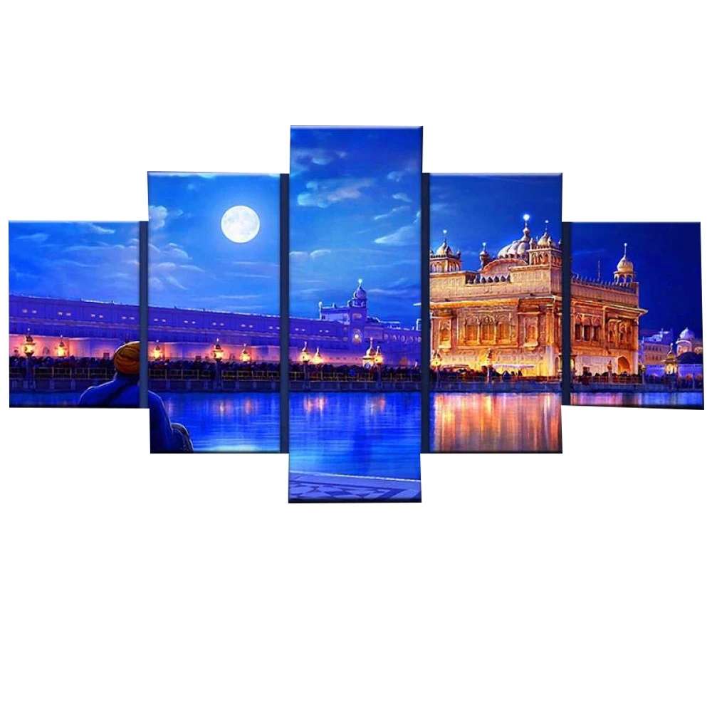 Настенная картина на холсте пейзажный постер Индия Jinta модерн гостиная