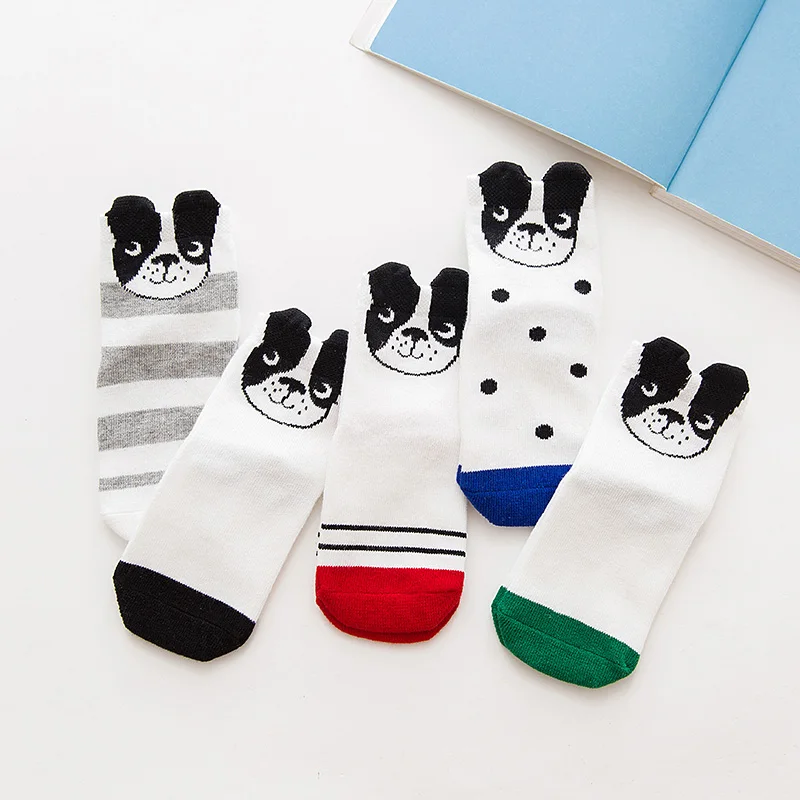 2019 5 цветов Детские хлопковые носки для маленьких мальчиков и девочек милые