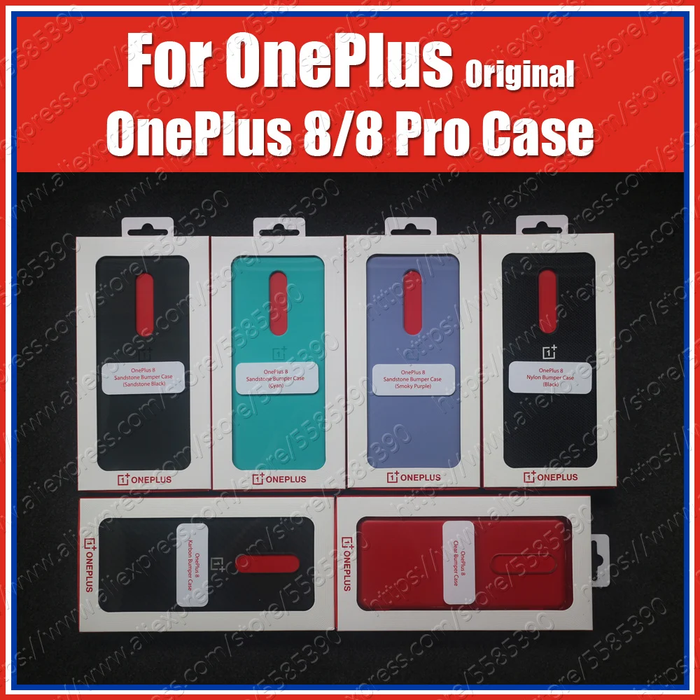 Голубой Официальный бампер Oneplus 8 Оригинальный чехол IN2010 Carbon Pro песчаник