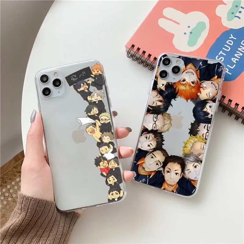 

Haikyuu Hinata attacks Anime Phone Case Transparent for Clear iPhone case 11 12 mini pro XS MAX 8 7 6 6S Plus X 5S SE 2020 XR