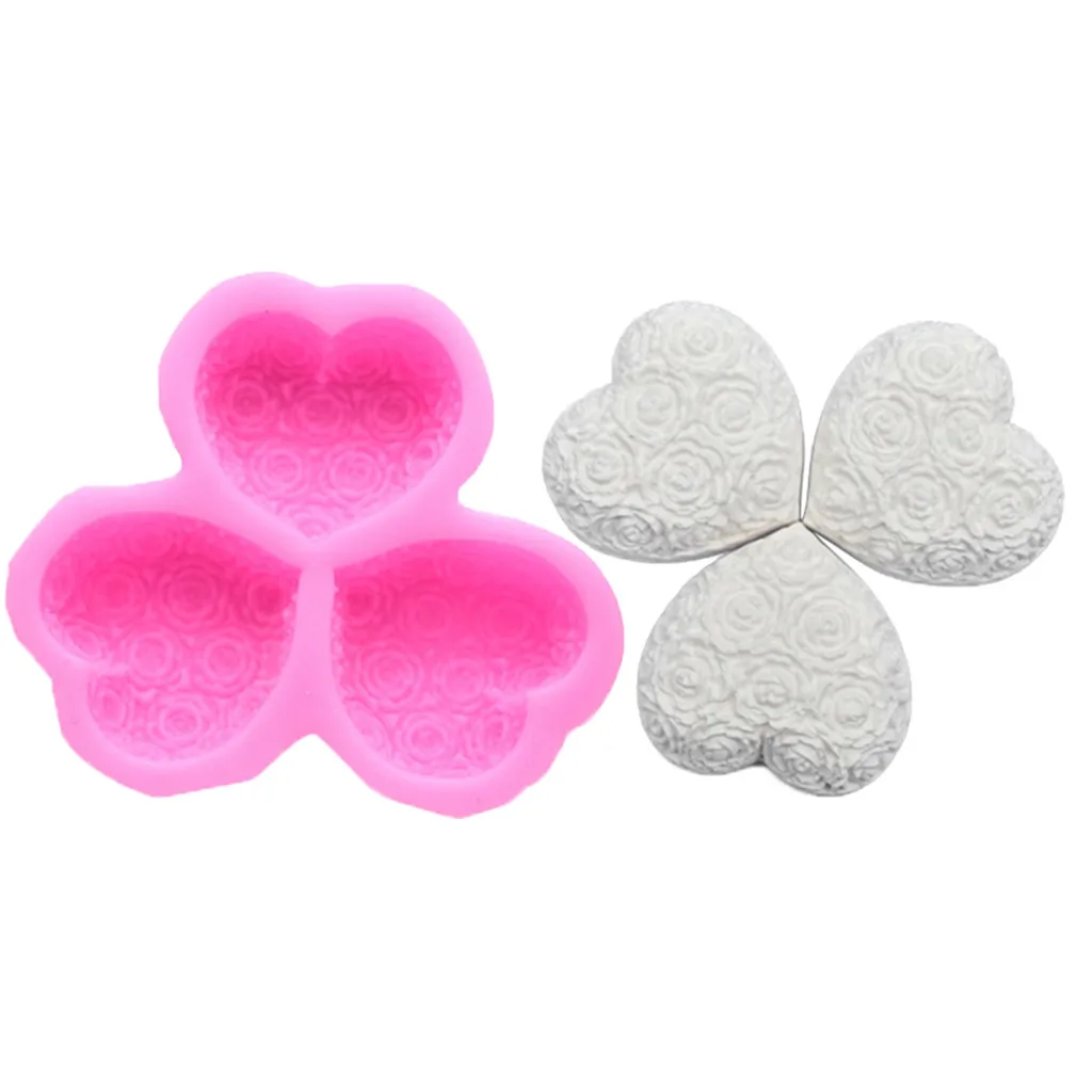 Любовное сердце искусственная помадка форма для поделок инструменты украшения