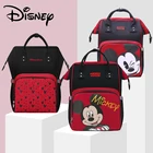 Сумка для детских подгузников Disney, рюкзак с USB, вместительная Детская сумка для мам, ранцы для подгузников