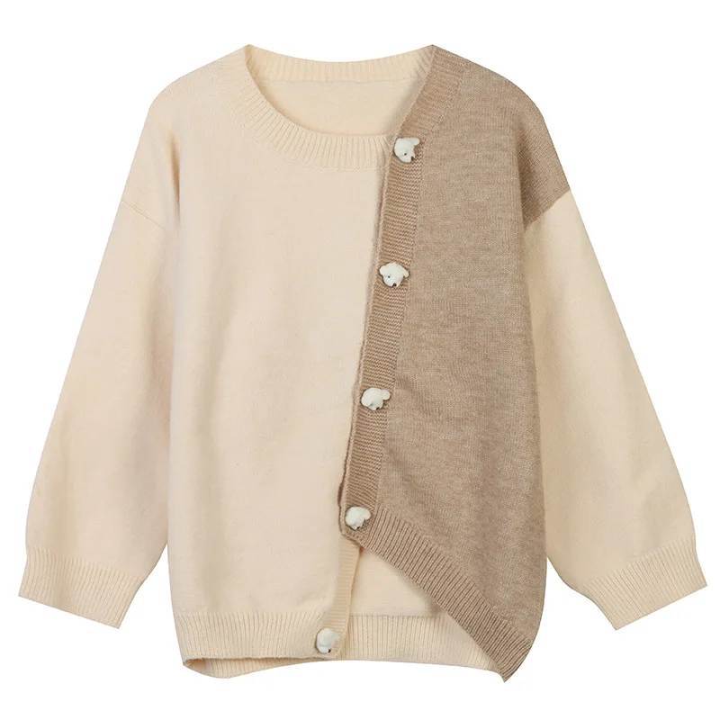 

Женский однобортный Кардиган, приталенный однобортный Кардиган с круглым вырезом, Осень-зима 2021